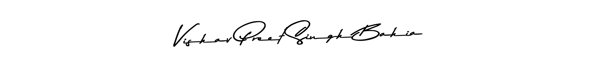 Also You can easily find your signature by using the search form. We will create Vishav Preet Singh Bahia name handwritten signature images for you free of cost using Asem Kandis PERSONAL USE sign style. Vishav Preet Singh Bahia signature style 9 images and pictures png