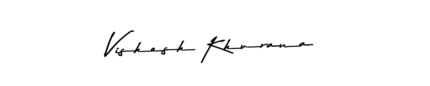 Make a short Vishesh Khurana signature style. Manage your documents anywhere anytime using Asem Kandis PERSONAL USE. Create and add eSignatures, submit forms, share and send files easily. Vishesh Khurana signature style 9 images and pictures png
