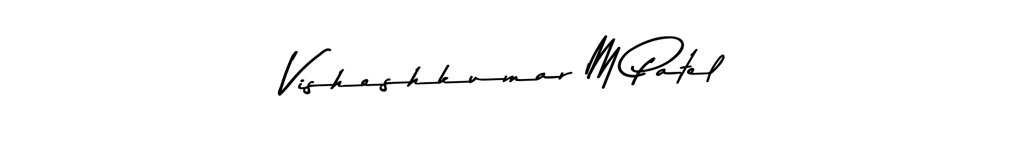 Here are the top 10 professional signature styles for the name Visheshkumar M Patel. These are the best autograph styles you can use for your name. Visheshkumar M Patel signature style 9 images and pictures png