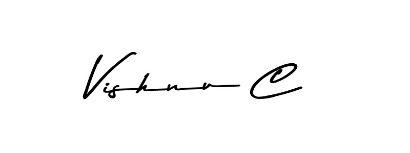 Also we have Vishnu C name is the best signature style. Create professional handwritten signature collection using Asem Kandis PERSONAL USE autograph style. Vishnu C signature style 9 images and pictures png