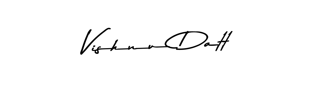 Design your own signature with our free online signature maker. With this signature software, you can create a handwritten (Asem Kandis PERSONAL USE) signature for name Vishnu Datt. Vishnu Datt signature style 9 images and pictures png