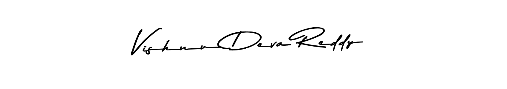 Create a beautiful signature design for name Vishnu Deva Reddy. With this signature (Asem Kandis PERSONAL USE) fonts, you can make a handwritten signature for free. Vishnu Deva Reddy signature style 9 images and pictures png