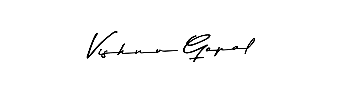 Design your own signature with our free online signature maker. With this signature software, you can create a handwritten (Asem Kandis PERSONAL USE) signature for name Vishnu Gopal. Vishnu Gopal signature style 9 images and pictures png