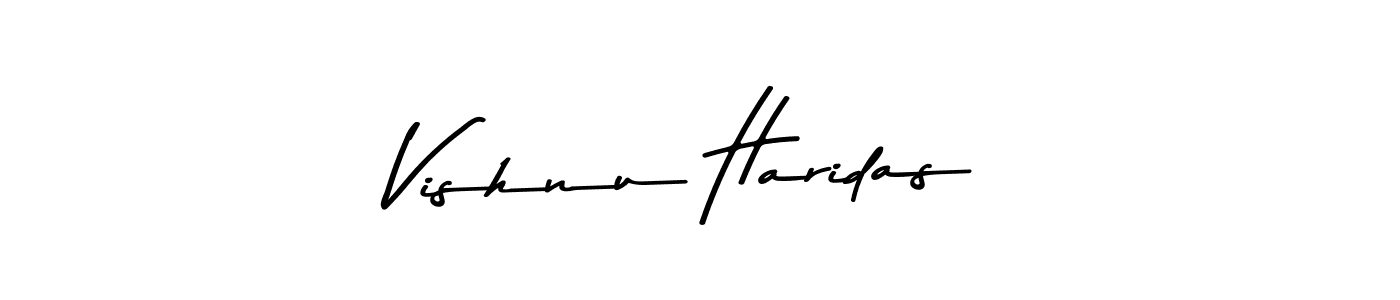 Use a signature maker to create a handwritten signature online. With this signature software, you can design (Asem Kandis PERSONAL USE) your own signature for name Vishnu Haridas. Vishnu Haridas signature style 9 images and pictures png