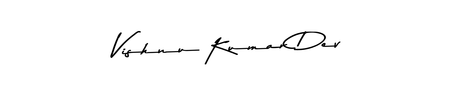 Use a signature maker to create a handwritten signature online. With this signature software, you can design (Asem Kandis PERSONAL USE) your own signature for name Vishnu Kumar Dev. Vishnu Kumar Dev signature style 9 images and pictures png