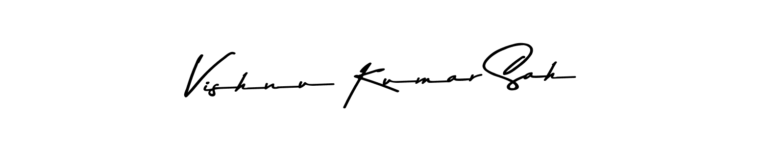 Use a signature maker to create a handwritten signature online. With this signature software, you can design (Asem Kandis PERSONAL USE) your own signature for name Vishnu Kumar Sah. Vishnu Kumar Sah signature style 9 images and pictures png