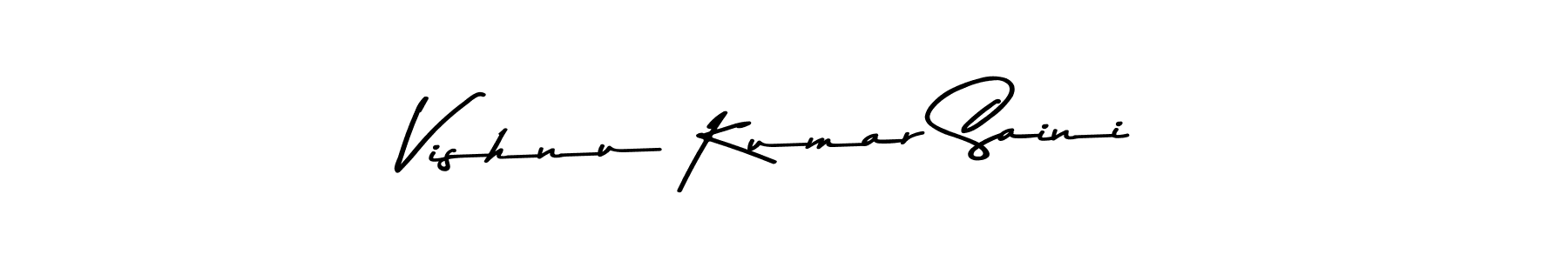Use a signature maker to create a handwritten signature online. With this signature software, you can design (Asem Kandis PERSONAL USE) your own signature for name Vishnu Kumar Saini. Vishnu Kumar Saini signature style 9 images and pictures png
