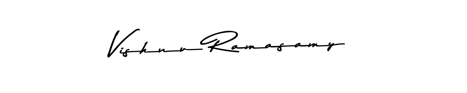 Use a signature maker to create a handwritten signature online. With this signature software, you can design (Asem Kandis PERSONAL USE) your own signature for name Vishnu Ramasamy. Vishnu Ramasamy signature style 9 images and pictures png