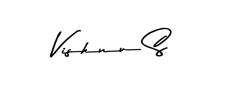 The best way (Asem Kandis PERSONAL USE) to make a short signature is to pick only two or three words in your name. The name Vishnu S include a total of six letters. For converting this name. Vishnu S signature style 9 images and pictures png