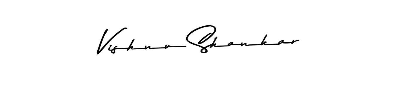 Create a beautiful signature design for name Vishnu Shankar. With this signature (Asem Kandis PERSONAL USE) fonts, you can make a handwritten signature for free. Vishnu Shankar signature style 9 images and pictures png