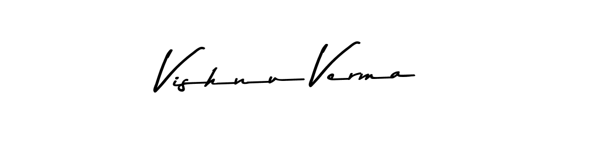 The best way (Asem Kandis PERSONAL USE) to make a short signature is to pick only two or three words in your name. The name Vishnu Verma include a total of six letters. For converting this name. Vishnu Verma signature style 9 images and pictures png