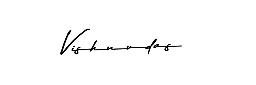 Make a beautiful signature design for name Vishnudas. With this signature (Asem Kandis PERSONAL USE) style, you can create a handwritten signature for free. Vishnudas signature style 9 images and pictures png