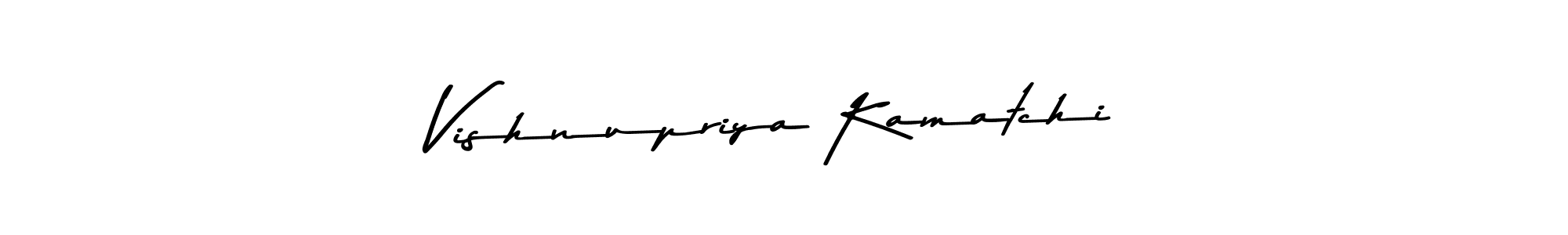 The best way (Asem Kandis PERSONAL USE) to make a short signature is to pick only two or three words in your name. The name Vishnupriya Kamatchi include a total of six letters. For converting this name. Vishnupriya Kamatchi signature style 9 images and pictures png