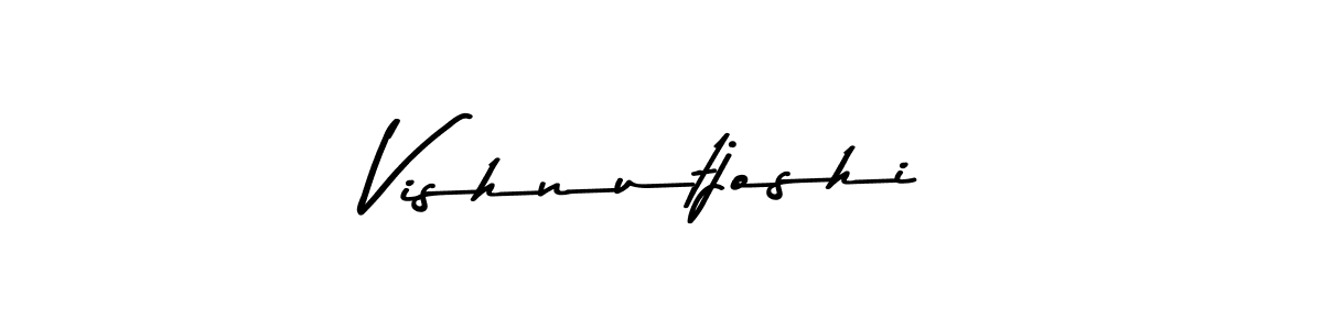 Vishnutjoshi stylish signature style. Best Handwritten Sign (Asem Kandis PERSONAL USE) for my name. Handwritten Signature Collection Ideas for my name Vishnutjoshi. Vishnutjoshi signature style 9 images and pictures png