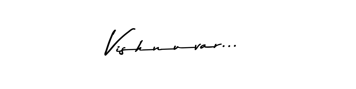 Also we have Vishnuvar... name is the best signature style. Create professional handwritten signature collection using Asem Kandis PERSONAL USE autograph style. Vishnuvar... signature style 9 images and pictures png