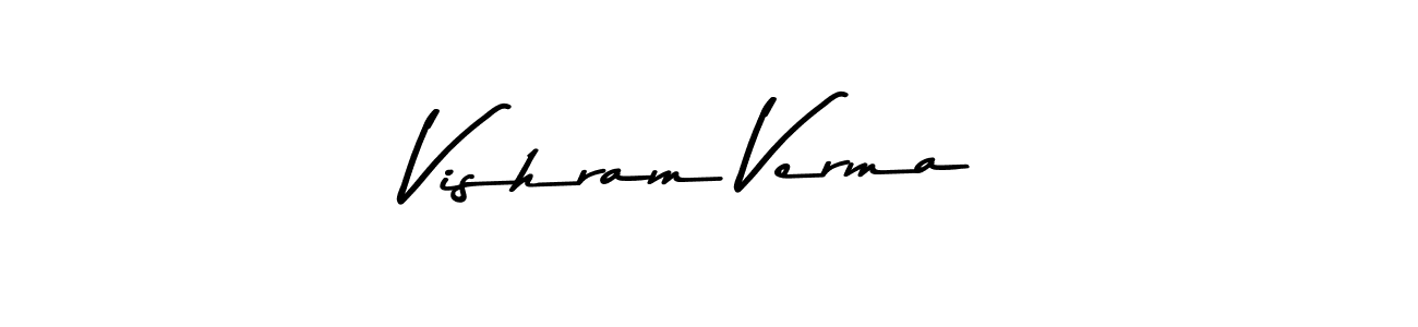 Similarly Asem Kandis PERSONAL USE is the best handwritten signature design. Signature creator online .You can use it as an online autograph creator for name Vishram Verma. Vishram Verma signature style 9 images and pictures png