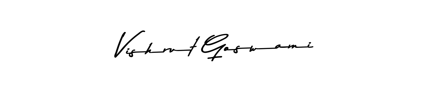 Check out images of Autograph of Vishrut Goswami name. Actor Vishrut Goswami Signature Style. Asem Kandis PERSONAL USE is a professional sign style online. Vishrut Goswami signature style 9 images and pictures png