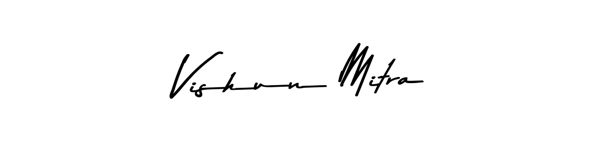 Vishun Mitra stylish signature style. Best Handwritten Sign (Asem Kandis PERSONAL USE) for my name. Handwritten Signature Collection Ideas for my name Vishun Mitra. Vishun Mitra signature style 9 images and pictures png