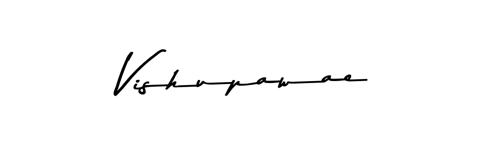 Make a beautiful signature design for name Vishupawae. With this signature (Asem Kandis PERSONAL USE) style, you can create a handwritten signature for free. Vishupawae signature style 9 images and pictures png