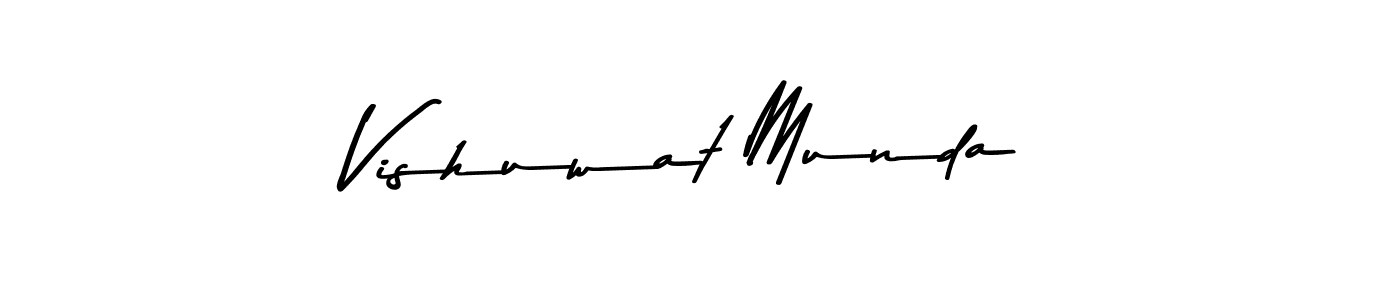 Vishuwat Munda stylish signature style. Best Handwritten Sign (Asem Kandis PERSONAL USE) for my name. Handwritten Signature Collection Ideas for my name Vishuwat Munda. Vishuwat Munda signature style 9 images and pictures png