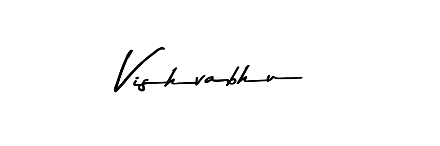 Create a beautiful signature design for name Vishvabhu. With this signature (Asem Kandis PERSONAL USE) fonts, you can make a handwritten signature for free. Vishvabhu signature style 9 images and pictures png