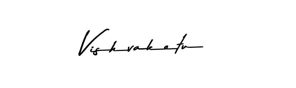 Create a beautiful signature design for name Vishvaketu. With this signature (Asem Kandis PERSONAL USE) fonts, you can make a handwritten signature for free. Vishvaketu signature style 9 images and pictures png
