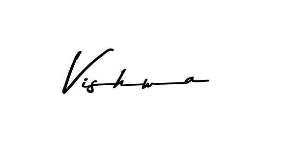 Design your own signature with our free online signature maker. With this signature software, you can create a handwritten (Asem Kandis PERSONAL USE) signature for name Vishwa. Vishwa signature style 9 images and pictures png