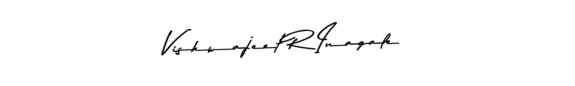Create a beautiful signature design for name Vishwajeet R Inagale. With this signature (Asem Kandis PERSONAL USE) fonts, you can make a handwritten signature for free. Vishwajeet R Inagale signature style 9 images and pictures png