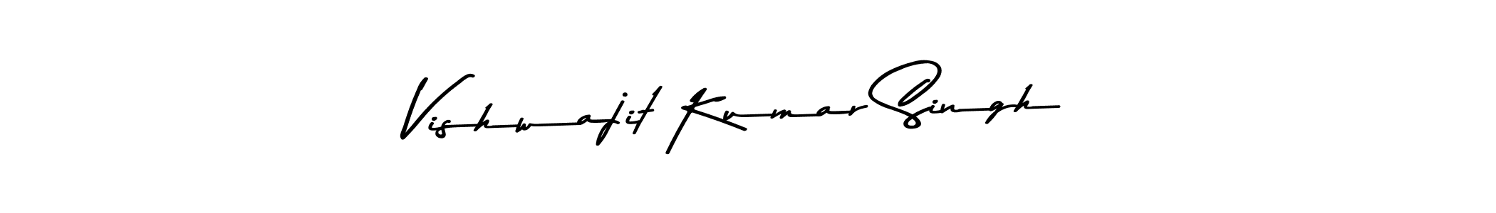 Make a beautiful signature design for name Vishwajit Kumar Singh. With this signature (Asem Kandis PERSONAL USE) style, you can create a handwritten signature for free. Vishwajit Kumar Singh signature style 9 images and pictures png
