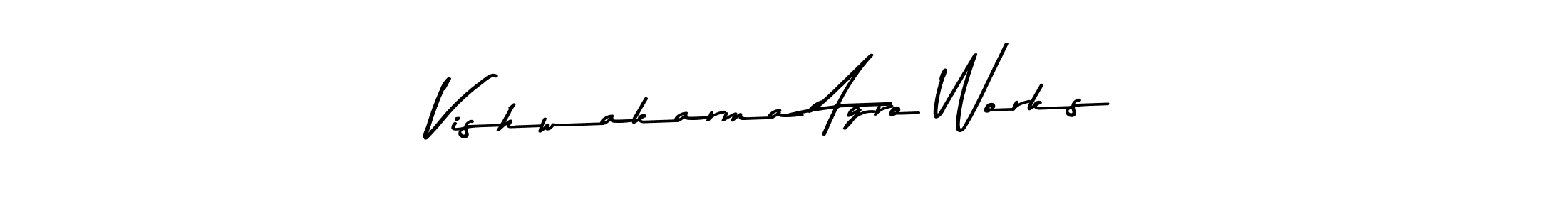 Design your own signature with our free online signature maker. With this signature software, you can create a handwritten (Asem Kandis PERSONAL USE) signature for name Vishwakarma Agro Works. Vishwakarma Agro Works signature style 9 images and pictures png