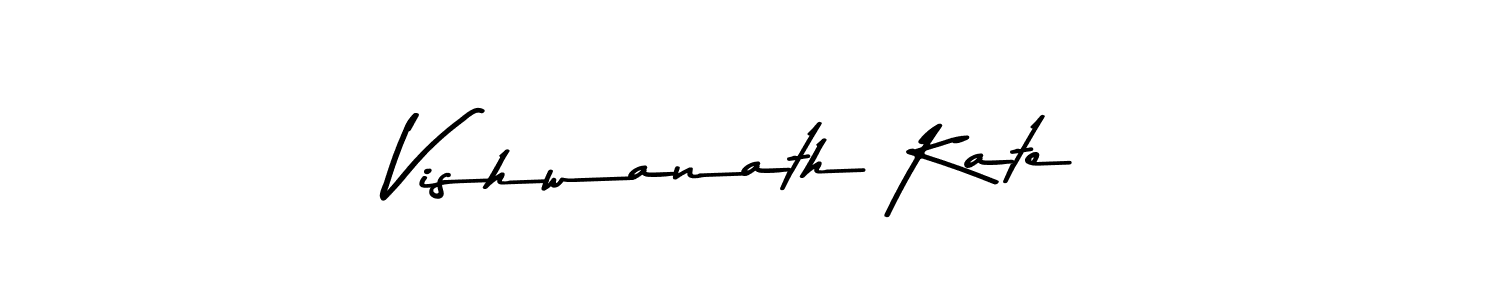 Use a signature maker to create a handwritten signature online. With this signature software, you can design (Asem Kandis PERSONAL USE) your own signature for name Vishwanath Kate. Vishwanath Kate signature style 9 images and pictures png