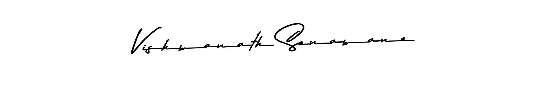 The best way (Asem Kandis PERSONAL USE) to make a short signature is to pick only two or three words in your name. The name Vishwanath Sonawane include a total of six letters. For converting this name. Vishwanath Sonawane signature style 9 images and pictures png