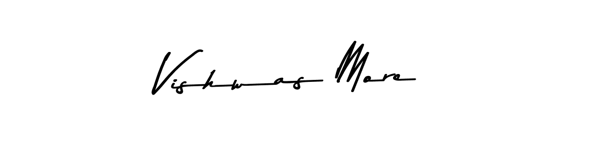 Also You can easily find your signature by using the search form. We will create Vishwas More name handwritten signature images for you free of cost using Asem Kandis PERSONAL USE sign style. Vishwas More signature style 9 images and pictures png