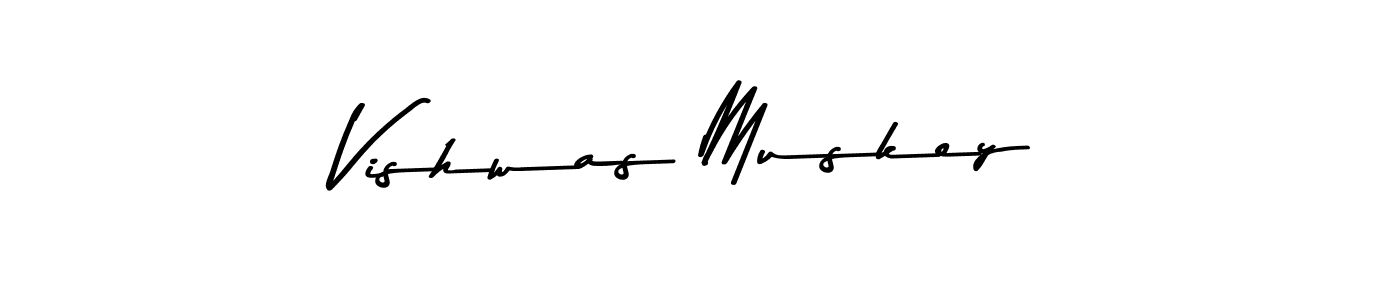 Similarly Asem Kandis PERSONAL USE is the best handwritten signature design. Signature creator online .You can use it as an online autograph creator for name Vishwas Muskey. Vishwas Muskey signature style 9 images and pictures png