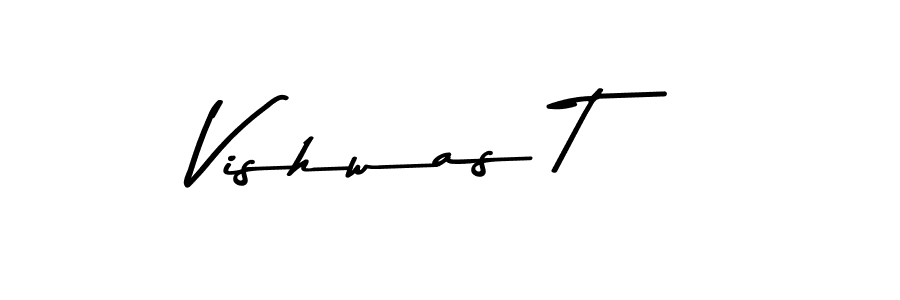 It looks lik you need a new signature style for name Vishwas T. Design unique handwritten (Asem Kandis PERSONAL USE) signature with our free signature maker in just a few clicks. Vishwas T signature style 9 images and pictures png