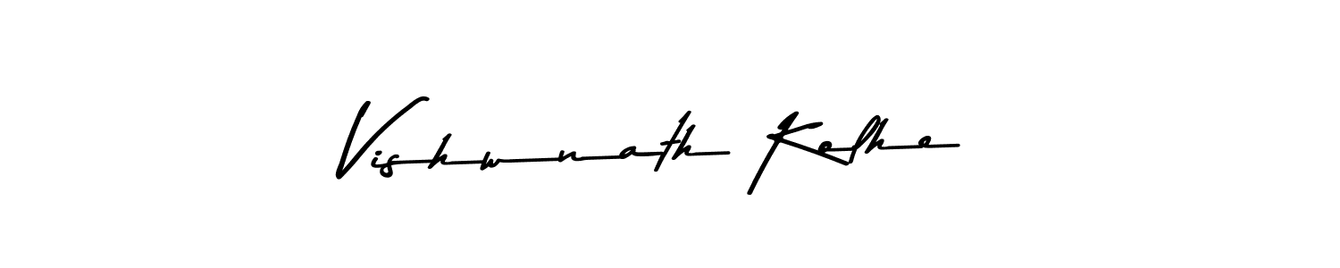 Design your own signature with our free online signature maker. With this signature software, you can create a handwritten (Asem Kandis PERSONAL USE) signature for name Vishwnath Kolhe. Vishwnath Kolhe signature style 9 images and pictures png