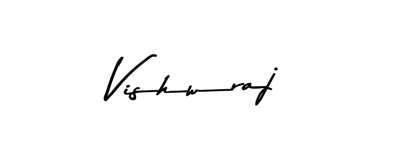 How to make Vishwraj name signature. Use Asem Kandis PERSONAL USE style for creating short signs online. This is the latest handwritten sign. Vishwraj signature style 9 images and pictures png