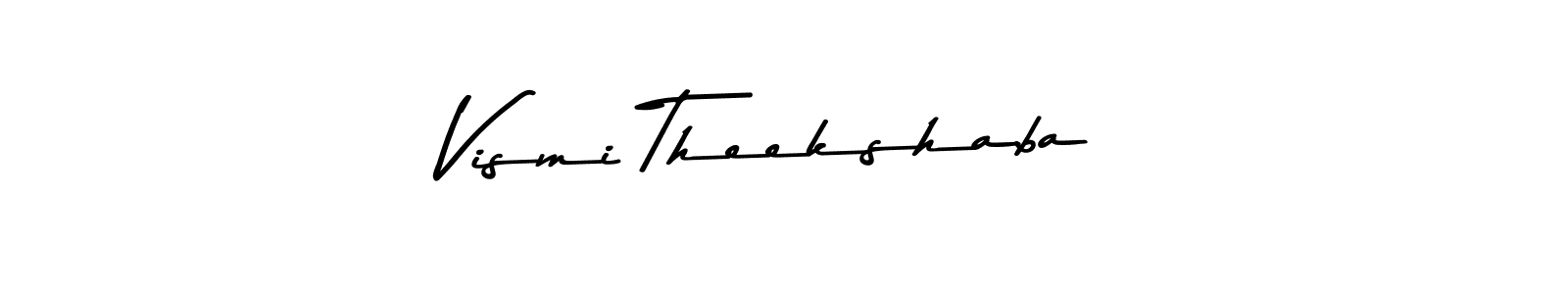 Also You can easily find your signature by using the search form. We will create Vismi Theekshaba name handwritten signature images for you free of cost using Asem Kandis PERSONAL USE sign style. Vismi Theekshaba signature style 9 images and pictures png