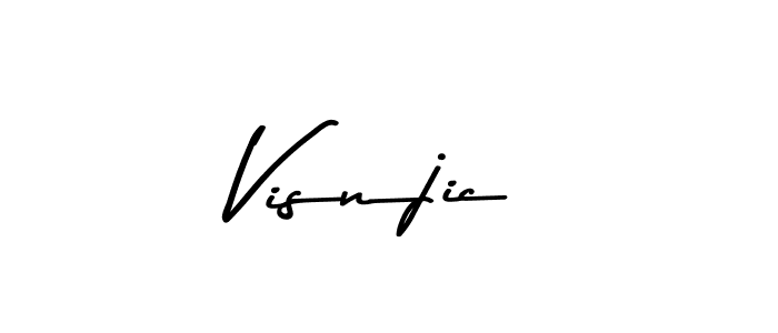 How to make Visnjic signature? Asem Kandis PERSONAL USE is a professional autograph style. Create handwritten signature for Visnjic name. Visnjic signature style 9 images and pictures png
