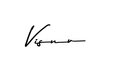 Visnu stylish signature style. Best Handwritten Sign (Asem Kandis PERSONAL USE) for my name. Handwritten Signature Collection Ideas for my name Visnu. Visnu signature style 9 images and pictures png