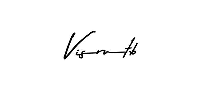 Here are the top 10 professional signature styles for the name Visrutb. These are the best autograph styles you can use for your name. Visrutb signature style 9 images and pictures png