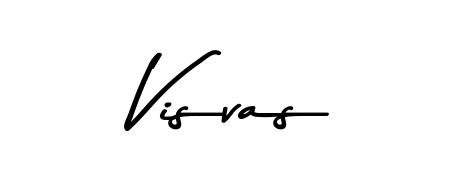 Upgrade your professional image with Visvas signature created with Asem Kandis PERSONAL USE font. Fast, free, and watermark-free download. Visvas signature style 9 images and pictures png
