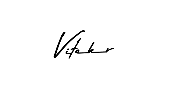 Make a beautiful signature design for name Vitekr. With this signature (Asem Kandis PERSONAL USE) style, you can create a handwritten signature for free. Vitekr signature style 9 images and pictures png