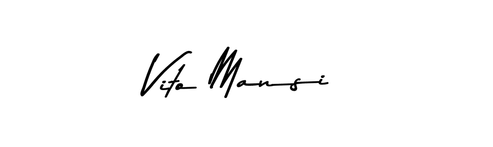 This is the best signature style for the Vito Mansi name. Also you like these signature font (Asem Kandis PERSONAL USE). Mix name signature. Vito Mansi signature style 9 images and pictures png