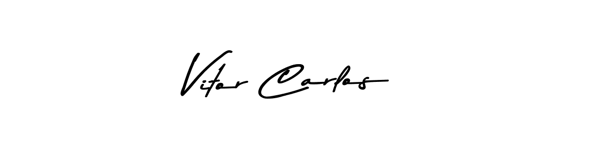 Make a beautiful signature design for name Vitor Carlos. Use this online signature maker to create a handwritten signature for free. Vitor Carlos signature style 9 images and pictures png