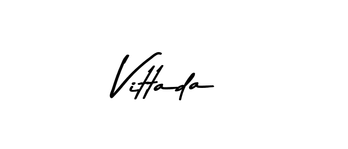 How to make Vittada signature? Asem Kandis PERSONAL USE is a professional autograph style. Create handwritten signature for Vittada name. Vittada signature style 9 images and pictures png