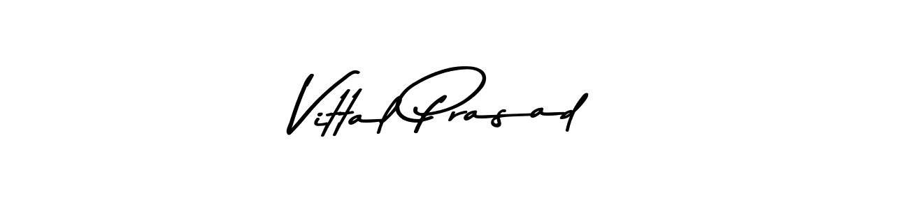 Make a beautiful signature design for name Vittal Prasad. With this signature (Asem Kandis PERSONAL USE) style, you can create a handwritten signature for free. Vittal Prasad signature style 9 images and pictures png