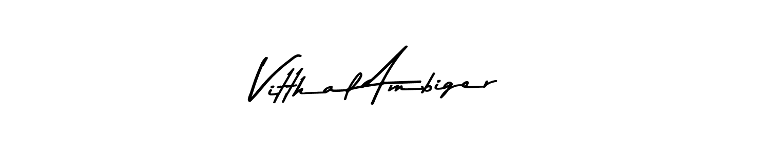 Use a signature maker to create a handwritten signature online. With this signature software, you can design (Asem Kandis PERSONAL USE) your own signature for name Vitthal Ambiger. Vitthal Ambiger signature style 9 images and pictures png