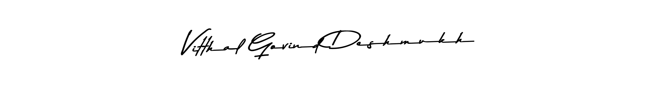 You should practise on your own different ways (Asem Kandis PERSONAL USE) to write your name (Vitthal Govind Deshmukh) in signature. don't let someone else do it for you. Vitthal Govind Deshmukh signature style 9 images and pictures png