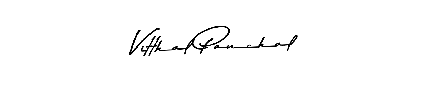 Design your own signature with our free online signature maker. With this signature software, you can create a handwritten (Asem Kandis PERSONAL USE) signature for name Vitthal Panchal. Vitthal Panchal signature style 9 images and pictures png